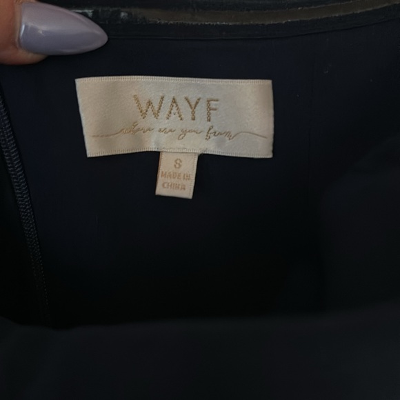 Wayf navy blue strapless dress - Picture 3 of 4